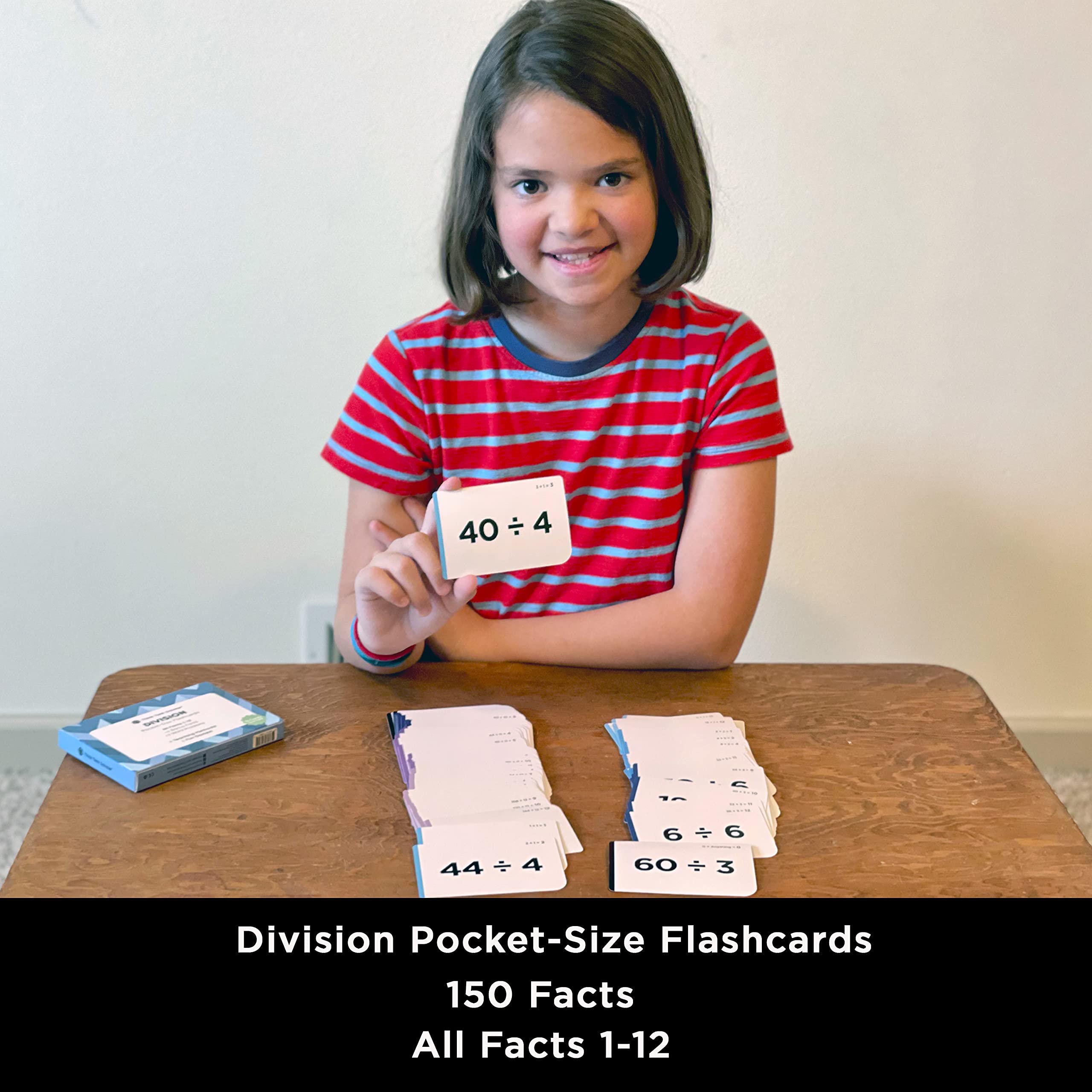 Think Tank Scholar Division Flash Cards - 300 Facts 1-12 - (Award Winning) Flashcards for Kids in 3rd, 4th, 5th, 6th Grade, Home