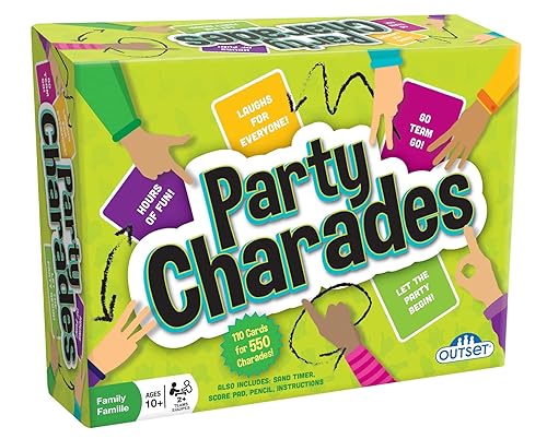 Outset Media Party Charades Game - Contains 550 charades - Great Family Game for 2 or More Players Ages 10 and up by Outset Media