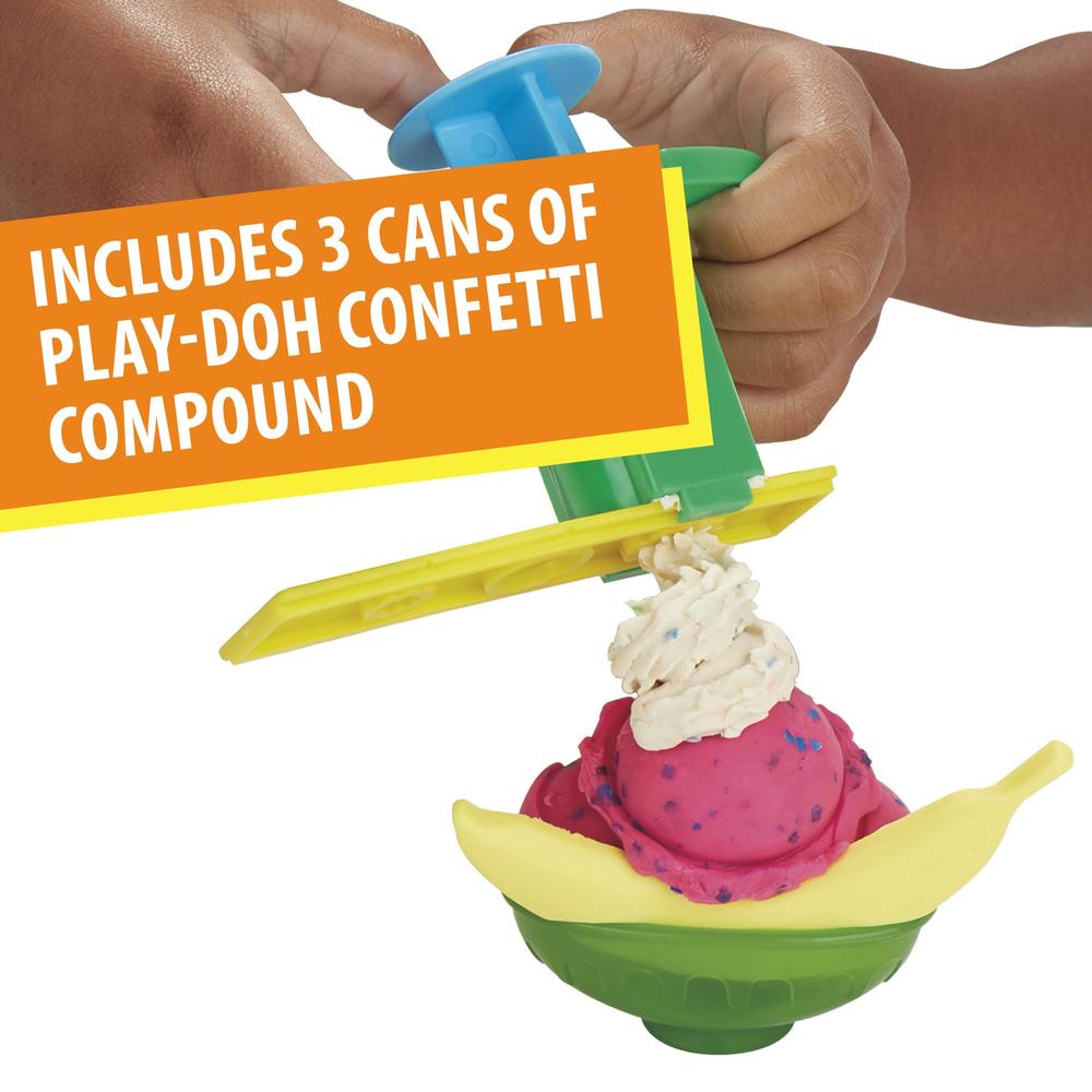 Play-Doh Kitchen creations Ice cream Party Play Food Set with 6 Play-Doh colors, 2-Ounce cans (Amazon Exclusive)