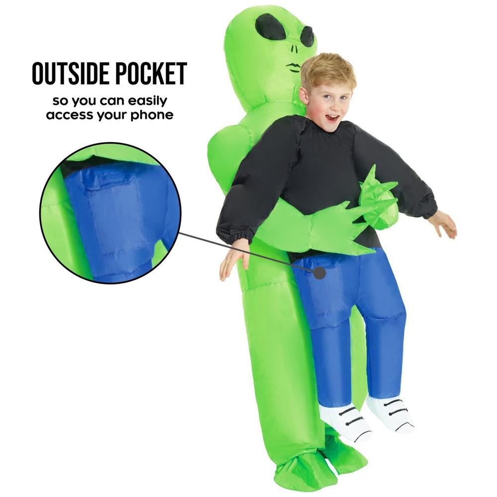 Alin Inflatable Morph Alien Costume for Kids, Inflated Alien Costume, Kids Inflatable ...
