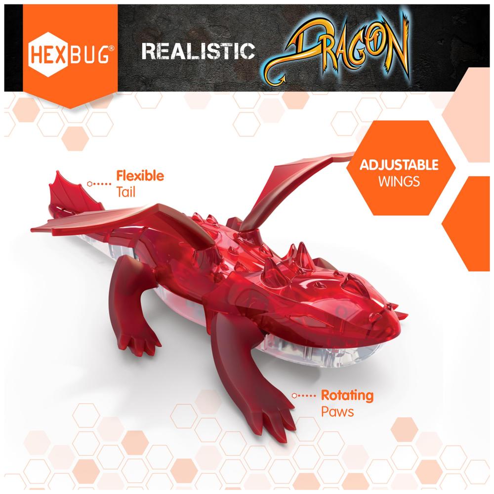 Hexbug by Innovation First HEXBUG Remote Control Dragon, Rechargeable ...
