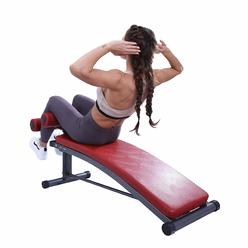 FF Finer Form Gym-Quality Sit Up Bench with Reverse Crunch Handle - Solid Ab Workout Equipment for Your Home Gym. More Effective than an Ab Ma