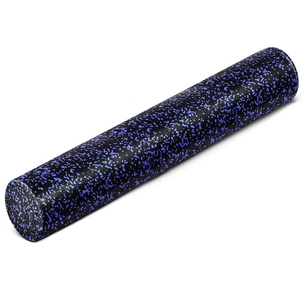 Yes4All High Density Foam Roller for Back, Variety of Sizes & colors for Yoga, Pilates - Blue Speckled - 36 Inches