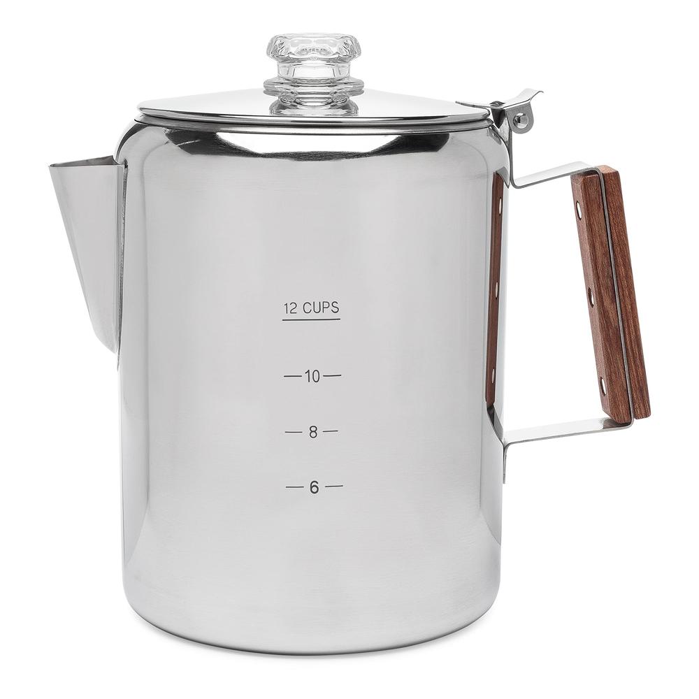 COLETTI Bozeman Camping Coffee Pot - Coffee Percolator - Percolator Coffee Pot for Campfire or Stove Top Coffee Making