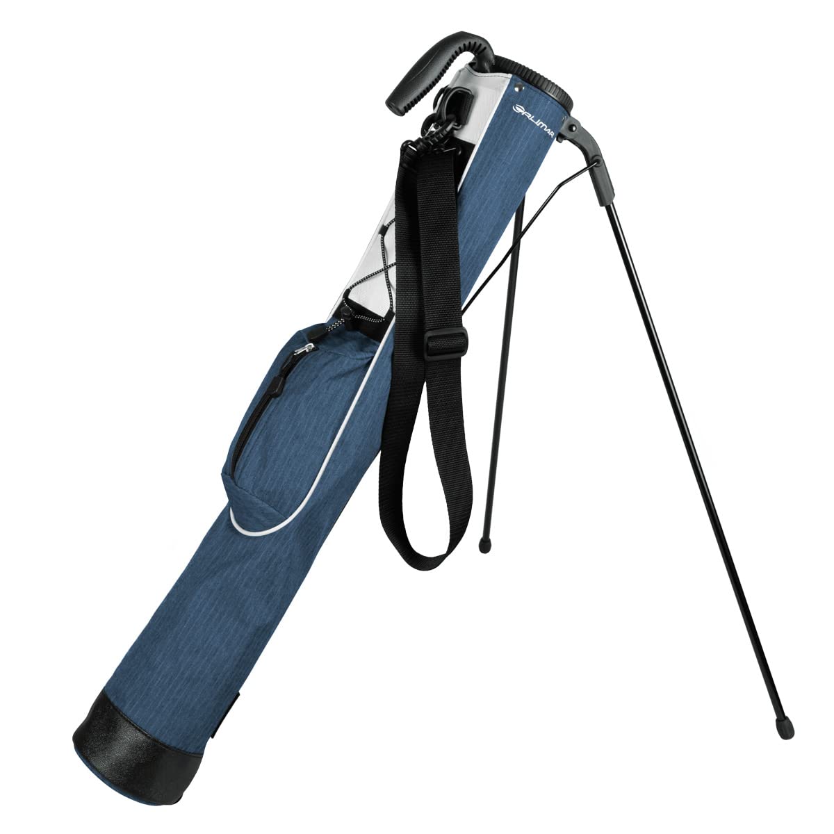 Orlimar Pitch 'n Putt Golf Lightweight Stand Carry Golf Club Bag for Men and Women, Plaid Poly Azure Blue