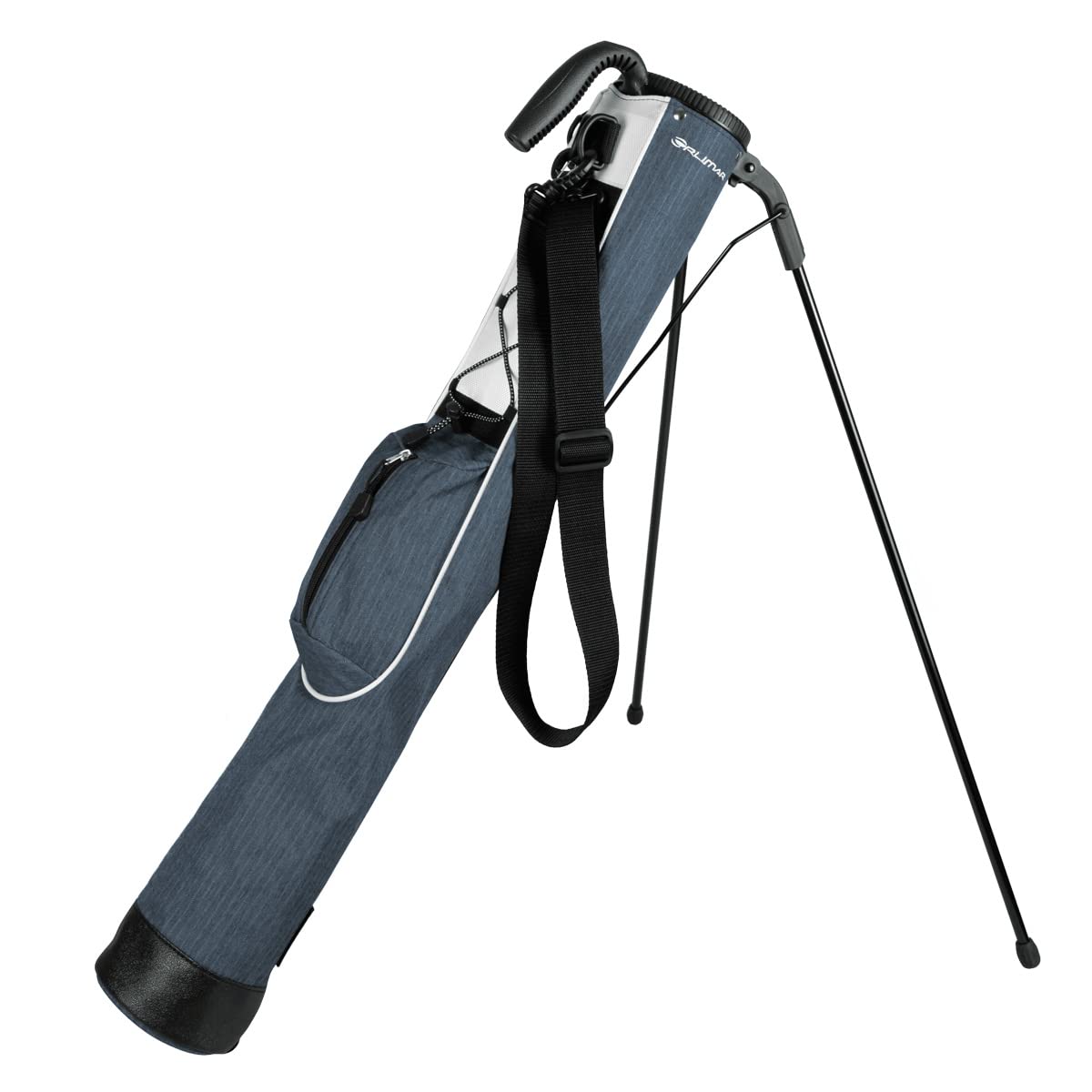 Orlimar Pitch 'n Putt Golf Lightweight Stand Carry Golf Club Bag for Men and Women, Plaid Poly Steel Blue