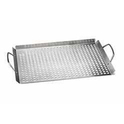 Outset 76632 Stainless Steel Grill Topper Grid, 11"x17"