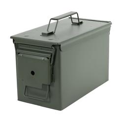 Redneck Convent Ammo Can 50 Cal Solid Steel Military Metal Ammo Box with Airtight Sealed Lid to Protect Ammunition Gear