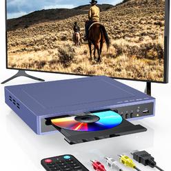 ELECTCOM PRO DVD Players for Smart TV with HDMI, Simple DVD Player for Elderly, DVD Players That Play All Regions, CD Player for Home Stereo 