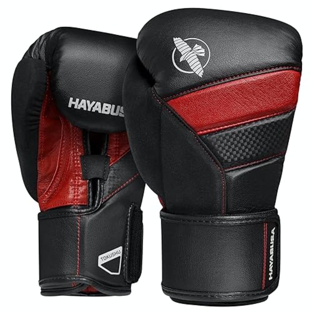 Hayabusa T3 Boxing Gloves for Men and Women Wrist and Knuckle Protection, Dual-X Hook and Loop Closure, Splinted Wrist Support, 
