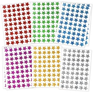 Lrogoe Lrogoe-star-colorful 1620 Pack, 6 colors, Holographic Small Star  Stickers for Kids Reward, Behavior chart, School classroom Student Teacher  Supplies