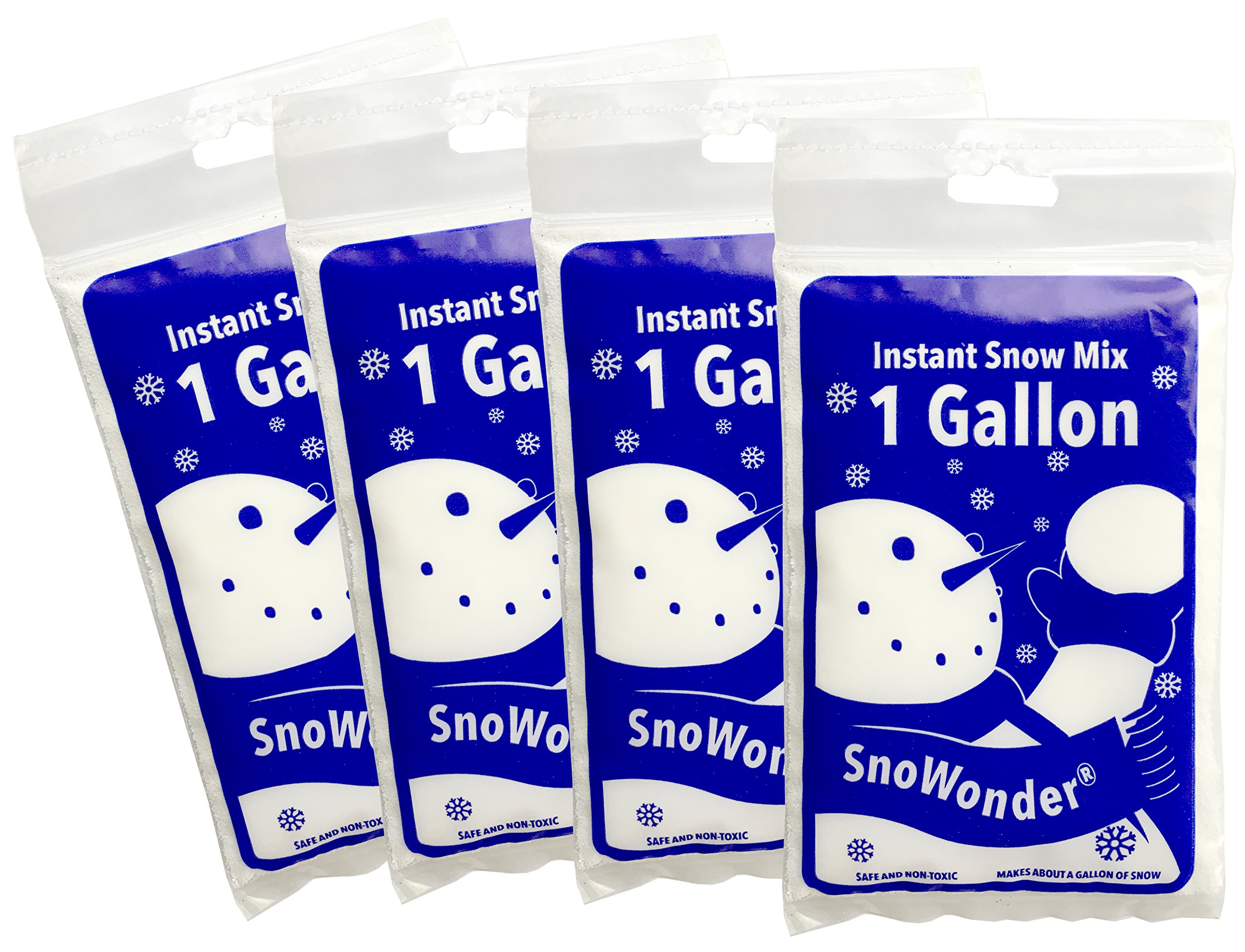 SnoWonder SNOWONDER Instant Snow Fake Artificial Snow, Also Great for  Making Cloud Slime - Mix Makes 4 Gallons of Fake Snow