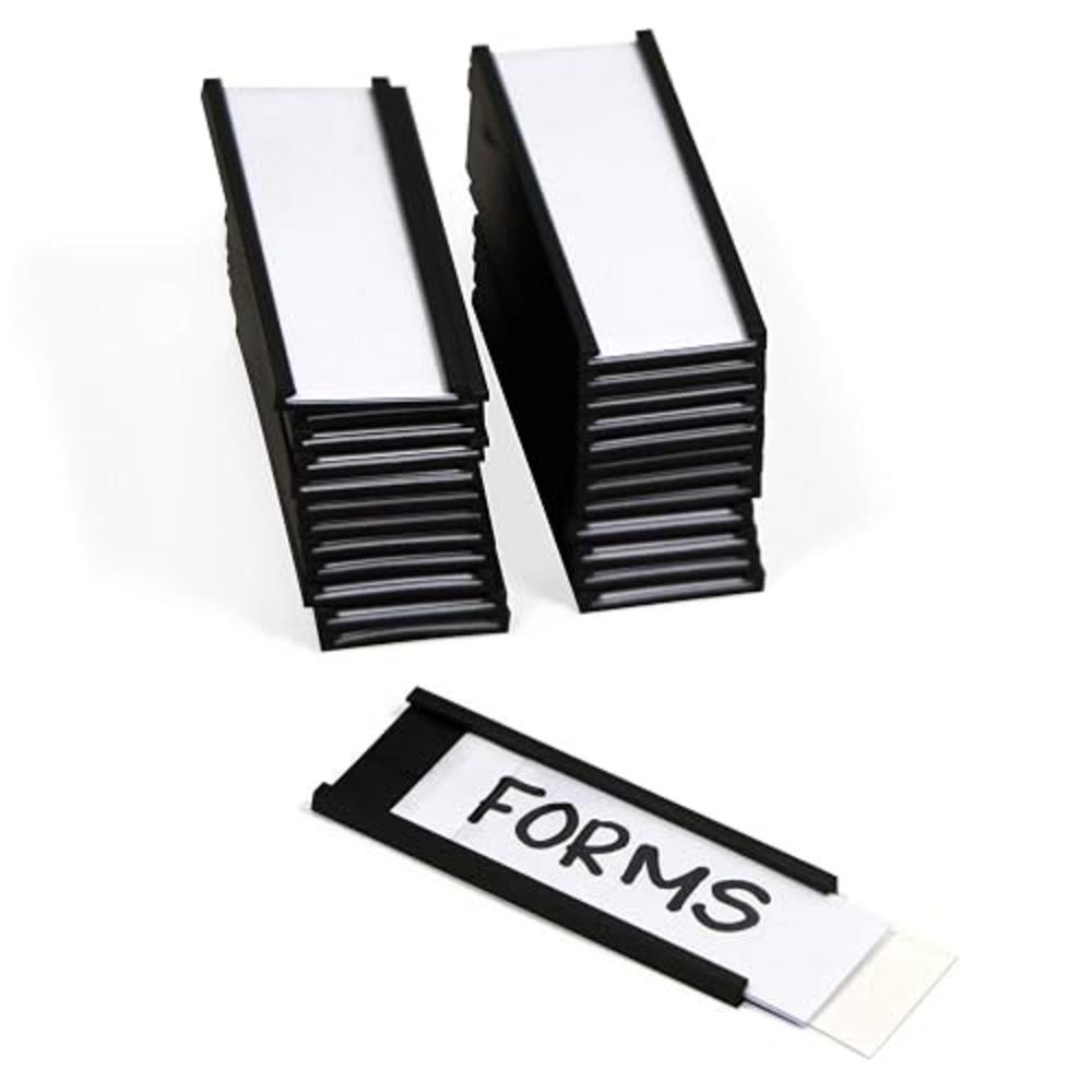 Amcor Label Rack SmartSign Magnetic 'C' Channel Label Holders for Metal Racks and ...