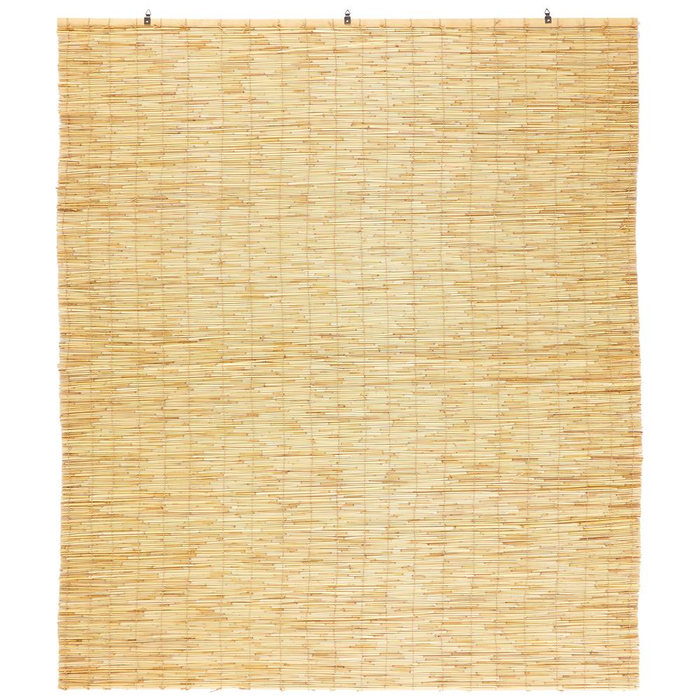 Backyard X-Scapes Light-Filtering Cord-Free Bamboo Reed Roll-Up Blind ...