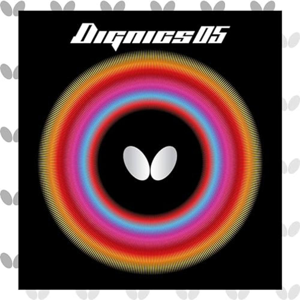 Butterfly Dignics 05 Table Tennis Rubber Table Tennis Rubber | 1.9 or 2.1 mm | Red or Black | 1 Inverted Table Tennis Rubber She