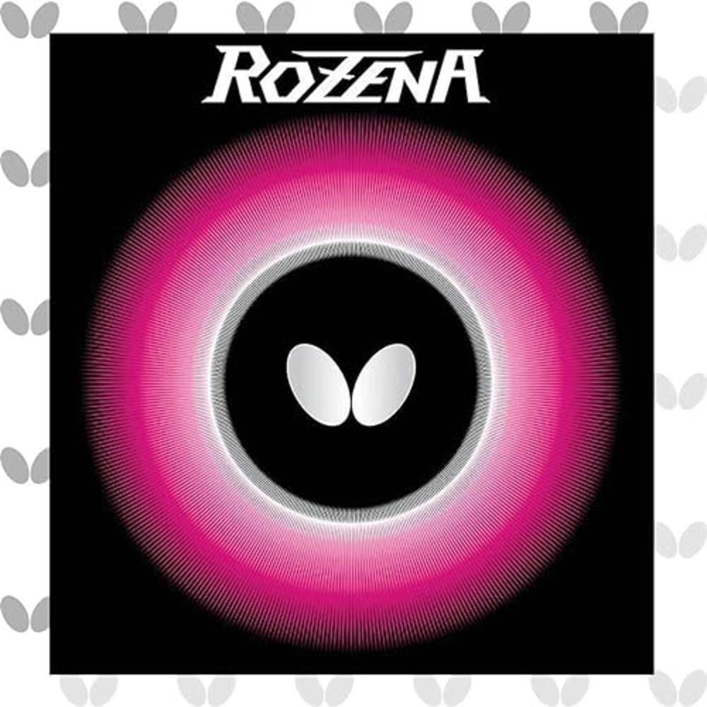 Butterfly Rozena Table Tennis Rubber - 1.7 mm , 1.9 mm, or 2.1 mm - Red or Black - 1 Inverted Table Tennis Rubber Sheet - Profes