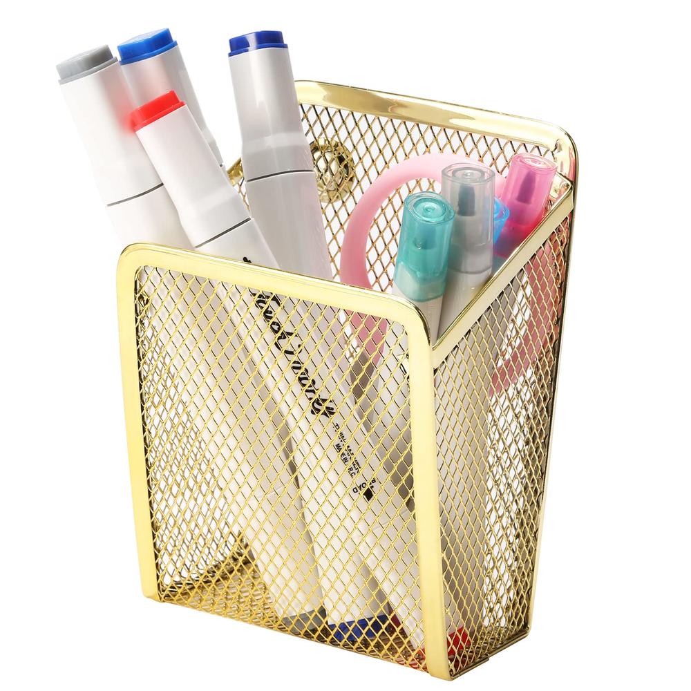 Pen Basekt Sanpaint Magnetic Pencil Holder,Mesh Stainless Steel Pen Basket, Metal ...