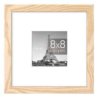Upsimples upsimples 8x8 Picture Frame, Display Pictures 4x4 with