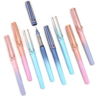 WRITECH-905 WRITECH Liquid Ink Rollerball Pens: 0.5mm Black Pens Quick Dry No  Bleed Roller Pens Pack of 8(Gradient)