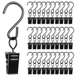 ShangTianFeng 36pcs Curtain Hook Clip Tring Lights,Curtain Clips,Photos Clip,Curtain Hooks,Christmas Party Decor Supplies for Tent Camp Awning