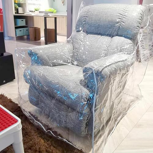 wokire Heavy Duty Plastic Recliner Cover Pets | Cat Dog Scratching Protector Clear Vinyl Waterproof Sofa/Couch Covers,Furniture 