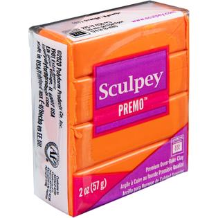 Sculpey Premo™ Polymer Oven-Bake Clay, Orange, Non Toxic, 2