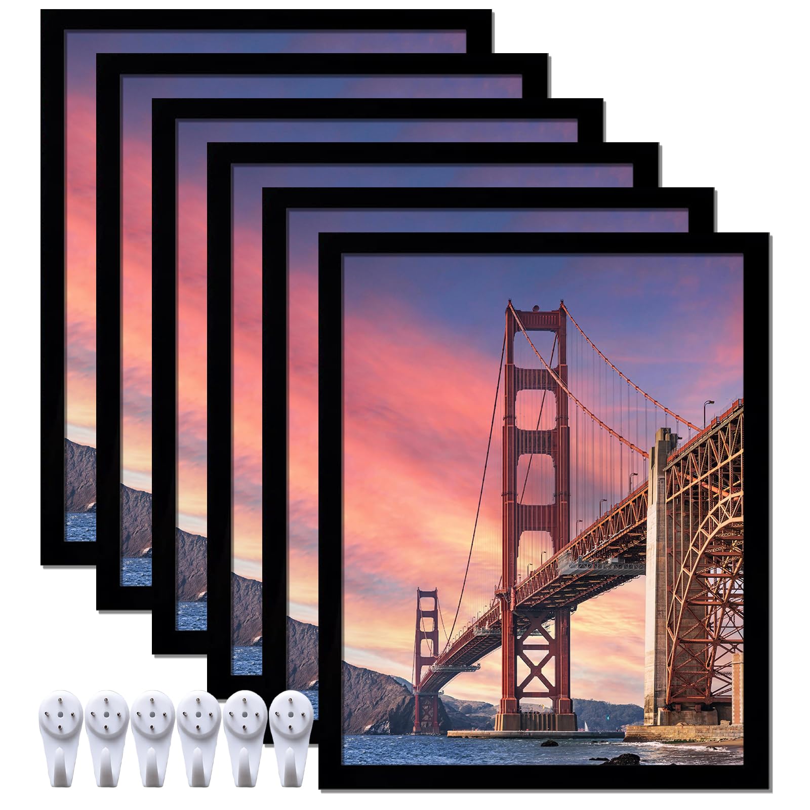 ijuerybai 6 Sets 8x10 Picture Frame, Frames for 8 x 10 Canvas