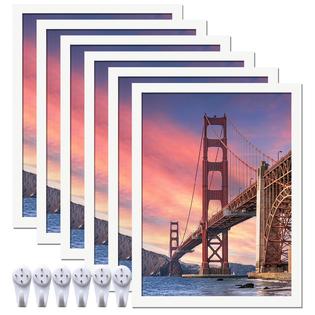 ijuerybai 6 Sets 18x24 Picture Frame, Frames for 18 x 24 Canvas Collage  Photo Poster Certificate Wall Gallery, High Transparent
