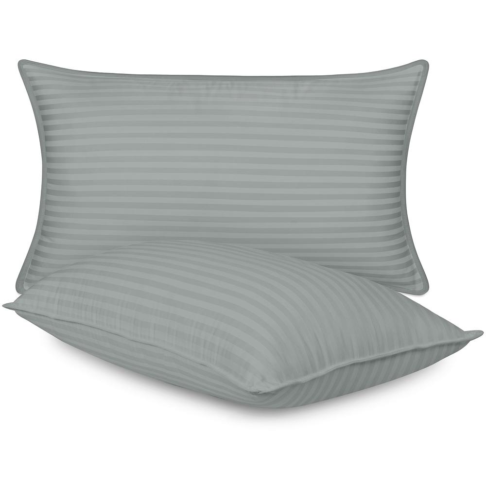 Utopia Bedding Bed Pillows for Sleeping King Size (Light Grey), Set of 2, Cooling Hotel Quality, for Back, Stomach or Side Sleep