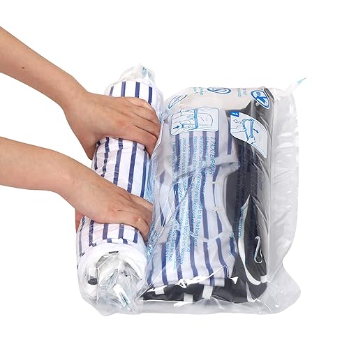 Hibag 9 Travel Compression Bags, Travel Essentials Compression Bags for Travel, Vacuum Packing Space Saver Bags for Cruise Travel Acce