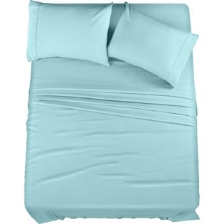 Utopia Bedding Queen Bed Sheets Set - 4 Piece Bedding - Brushed Microfiber  - Shrinkage and Fade Resistant - Easy care (Queen, Sp