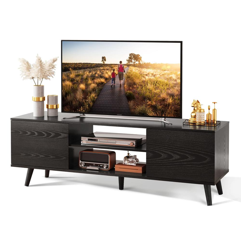 WLIVE TV Stand for 55 60 inch TV, Entertainment Center with Storage ...