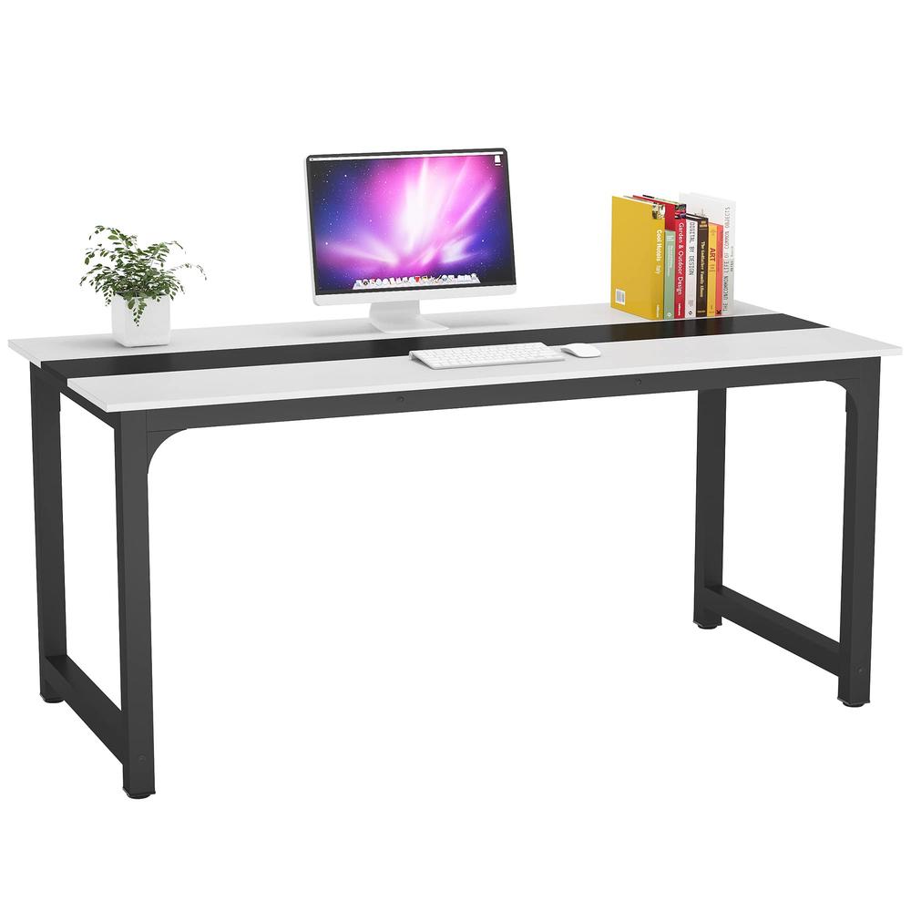 Tribesigns Modern Computer Desk, 70.8 x 31.5 inch Large Office Desk Computer Table Study Writing Desk Workstation for Home Offic