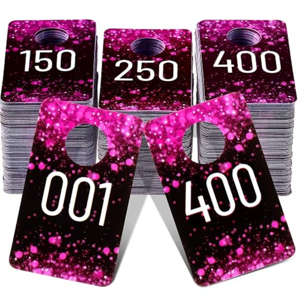 Jetec Live Plastic Number Tags Consecutive Reusable Normal