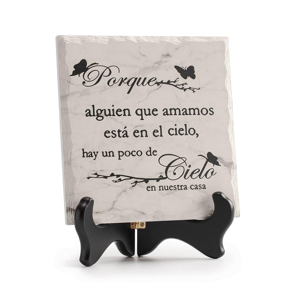 LukieJac Sympathy Gifts in Spanish Style Signs Home Decor Spanish Religious Gifts for Loss of Mother Father Husband Loved One Gr