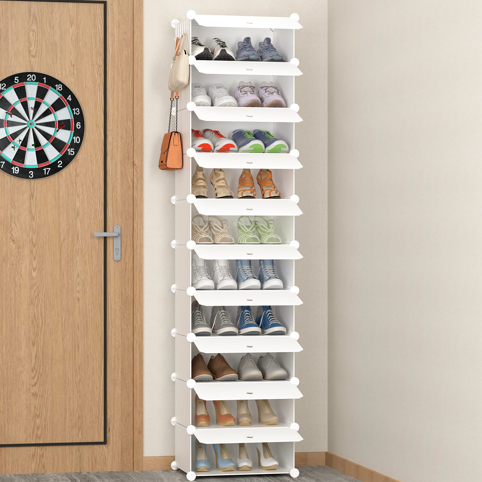 HOMIDEC Shoe Storage, 10-Tier Shoe Rack Organizer for Closet 20