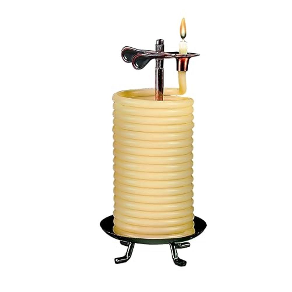 Candle by the Hour 80-Hour Citronella Candle, Eco-friendly Natural Beeswax with Cotton Wick,Yellow