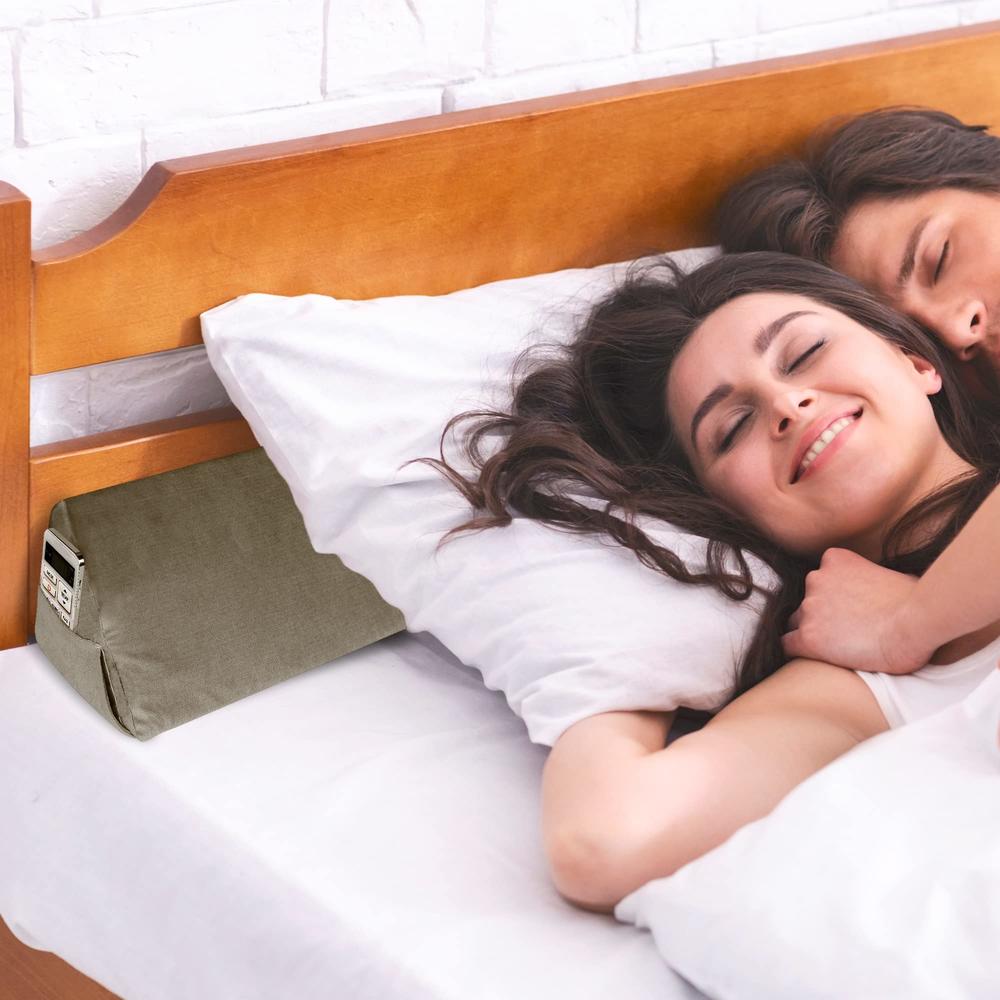 Aurako Queen Size Bed Wedge Pillow Headboard Pillow Mattress Wedge Bed Gap Filler Triangle Memory Foam Wedges Body Positioners f