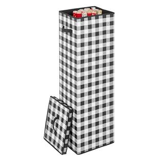 mDesign Tall Gift-Wrapping Paper Storage Box with Handles