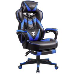 Zeanus Gaming Chair with Footrest Recliner Computer Chair Gamer Chair with Massage Gaming Chair Ergonomic Gaming Computer Chair 