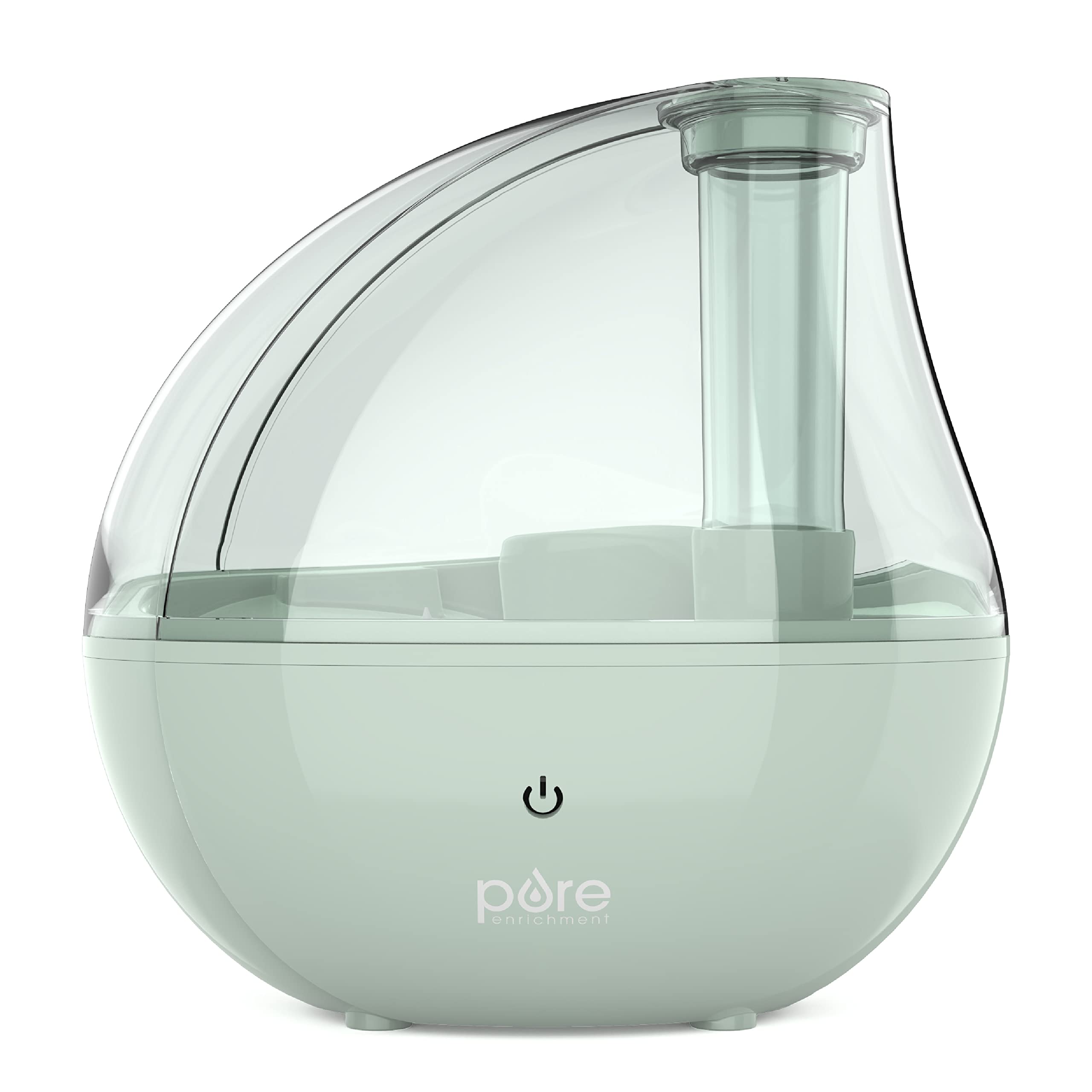Pure Enrichment® MistAire™ Silver Ultrasonic Cool Mist Humidifier - Lasts Up to 25 Hours, Whisper-Quiet Overnight Operation, 360