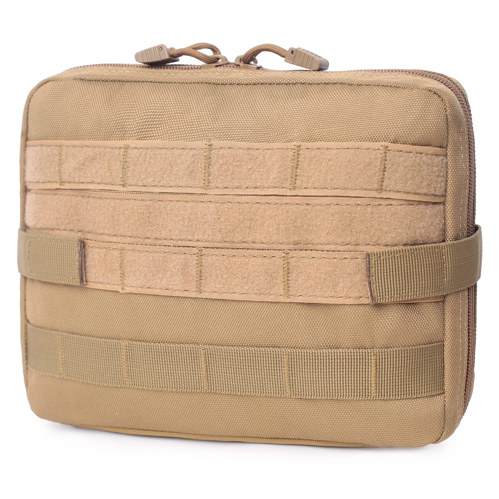 TRIWONDER Tactical Admin Molle Pouch Compact Utility Gadget Gear Tool Bag EDC Pouch Military EMT Organizer (Tan)