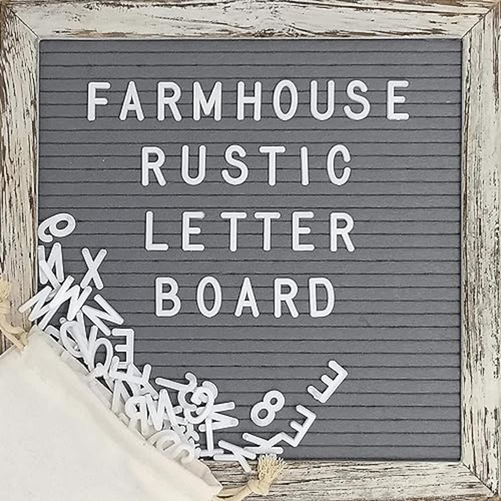 MAINEVENT Felt Letter Board with Letters Numbers Pre Cut 10x10 Inch, First Day Of School Board Classroom Decor, Changeable Farmhouse Decor