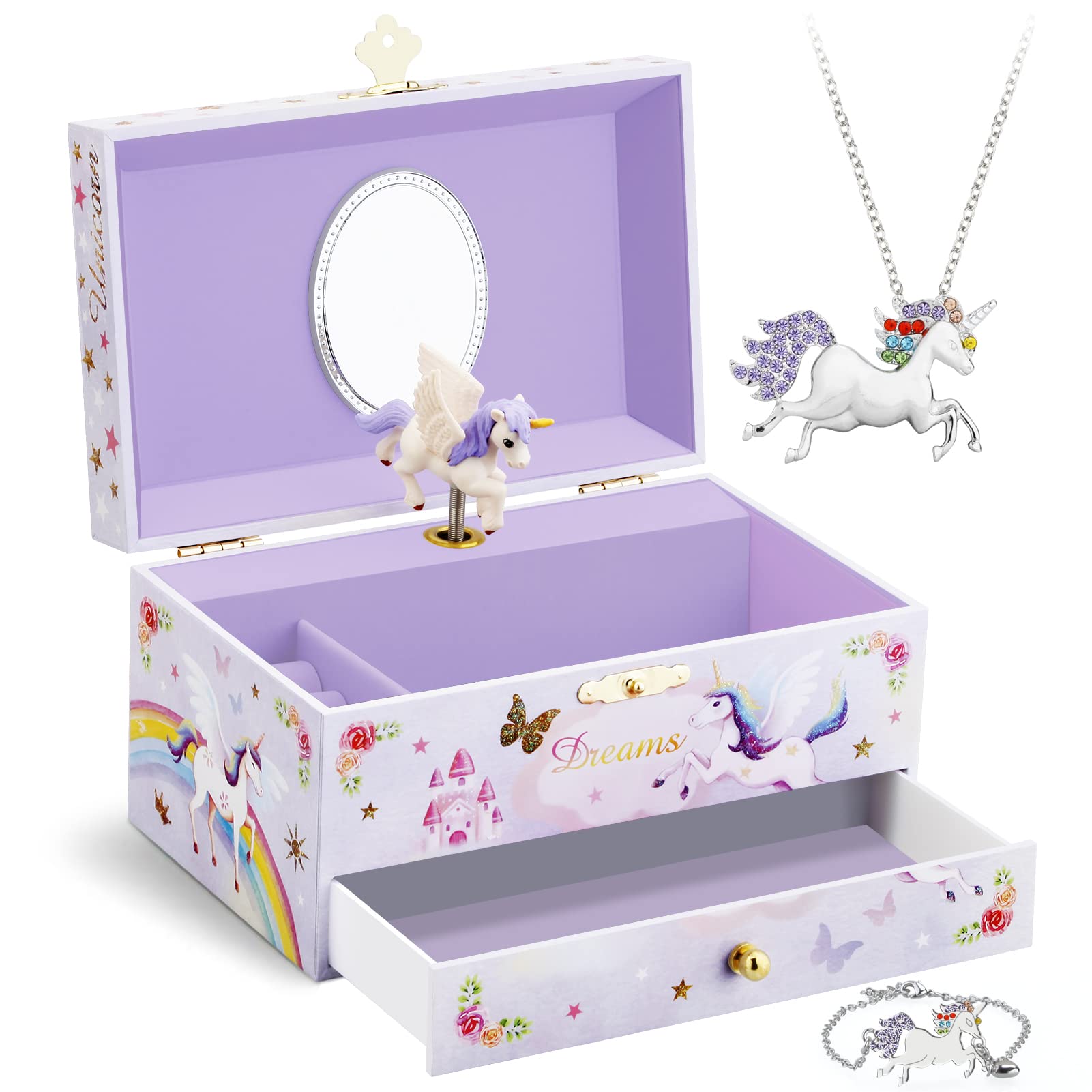 Kids Jewelry Box Music Box Jewelkeeper Girl's Musical Jewelry