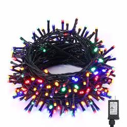 Brizled Colored Christmas Lights, 78.74ft 240 LED Christmas Tree Lights, Plug in Christmas Lights Outdoor Connectable, 8 Modes M