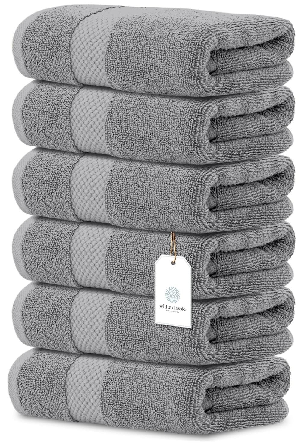 White Classic White classic Luxury Hand Towels cotton Hotel spa