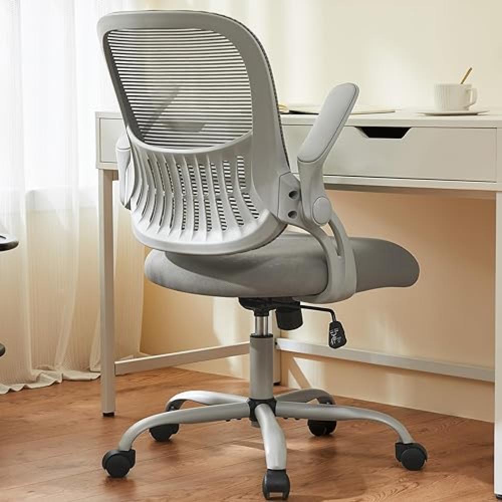 Sweetcrispy Office Chair, Desk Chair, Ergonomic Home Office Desk Chairs, Computer Chair with Flip up Armrests, Mesh Desk Chairs with Wheels,