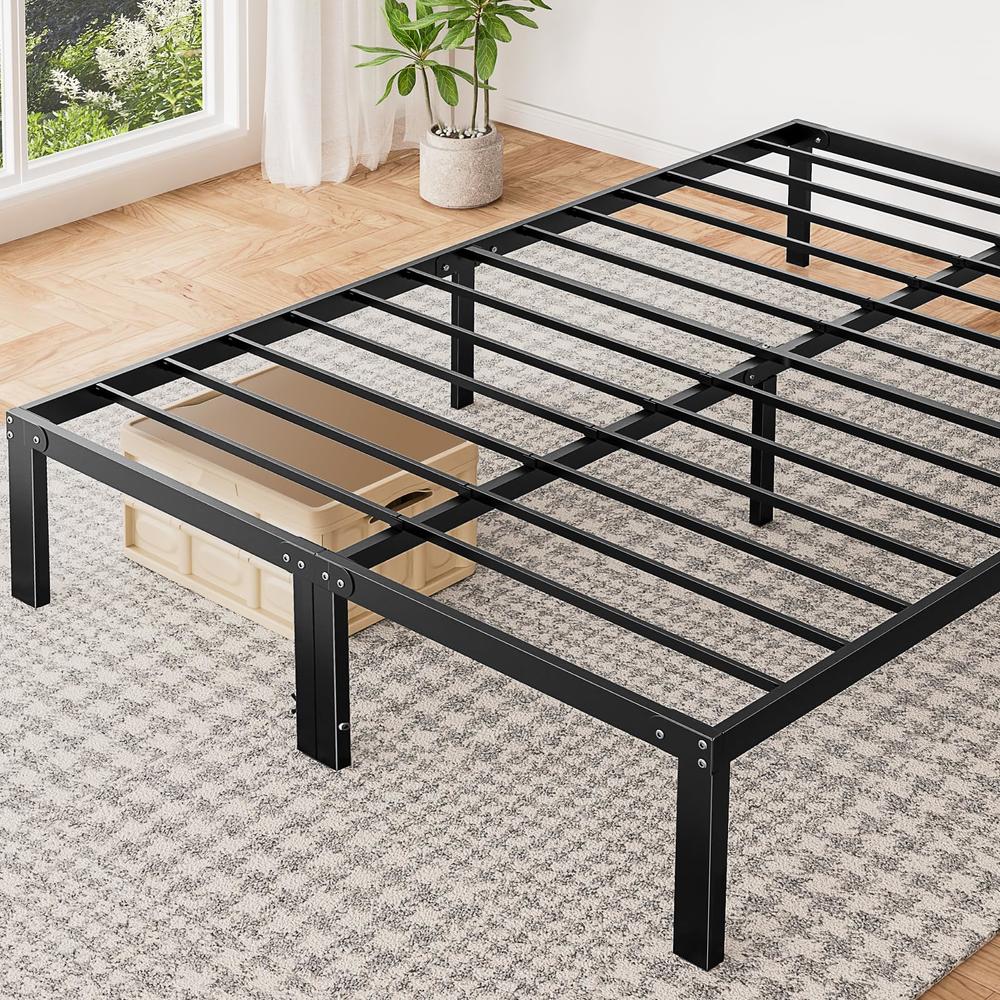 Sweetcrispy Full Bed Frame - 14 Inch Metal Platform Bed Frames for Full ...
