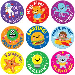 Teacher Praise Reward Stickers - 240 Merit School Children & Kids Motivation Labels