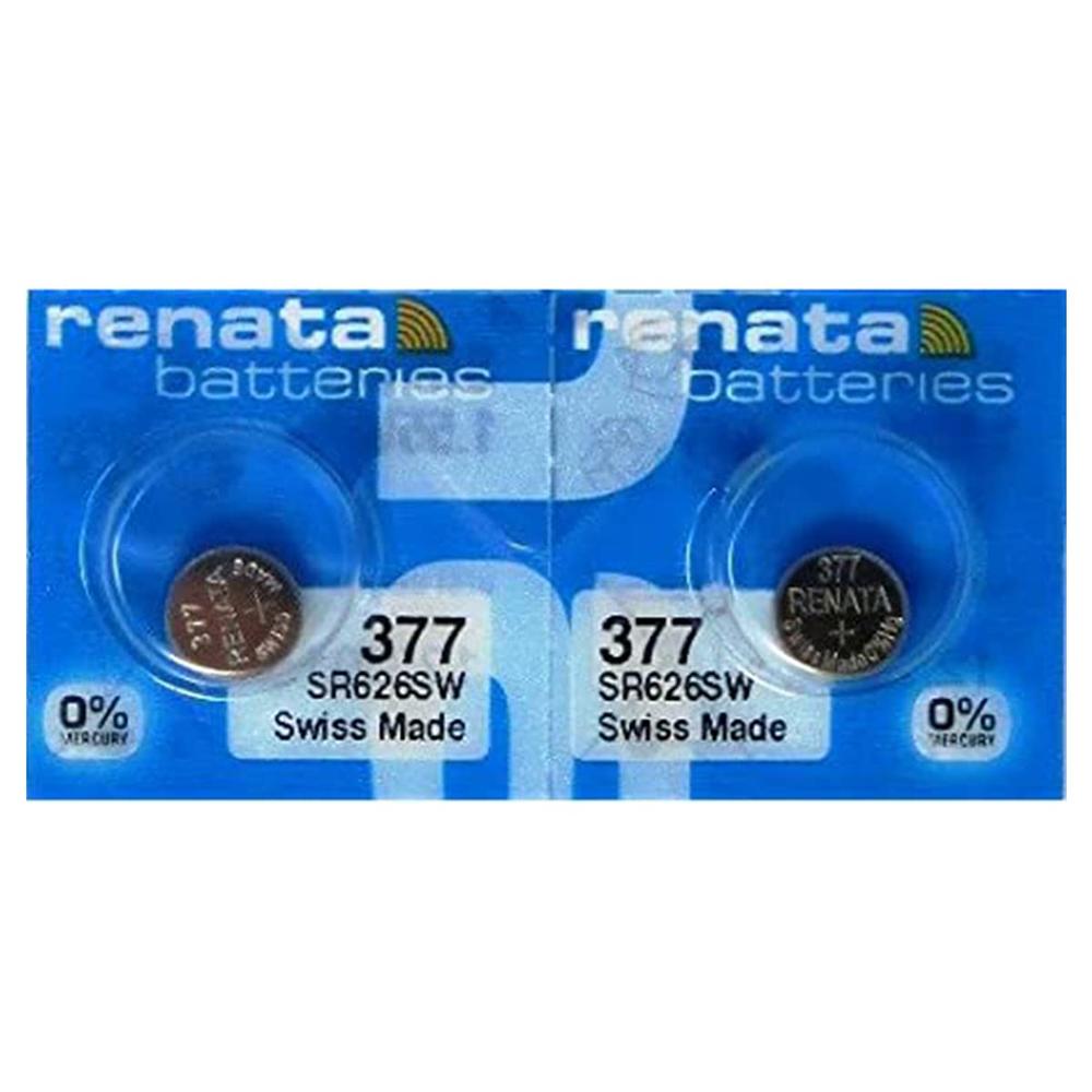 Renata Batteries Renata 377 SR626SW Batteries - 155V Silver Oxide 377 Watch Battery (2 count)